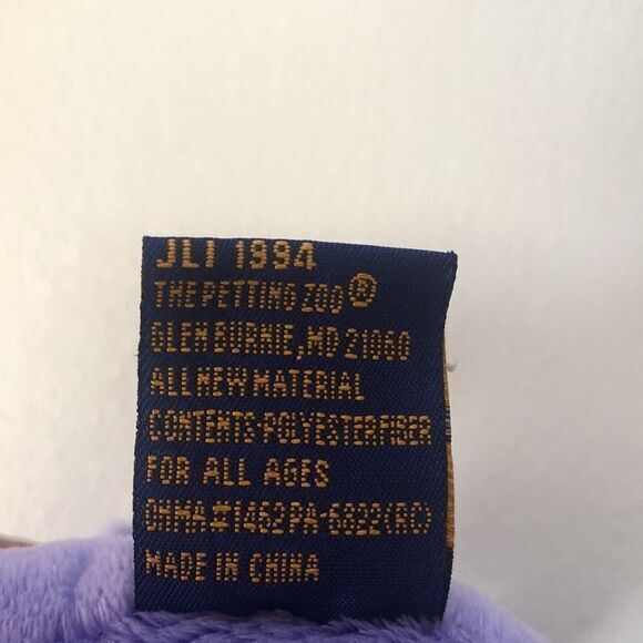 Balloons for you Soft plush Purple/Lavender Baby Hippo rattle Inside Sewn Eyes‎ - Picture 10 of 12